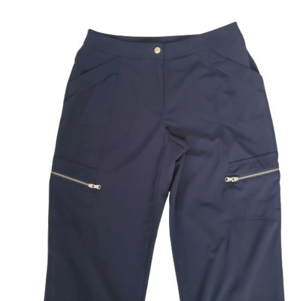 Zenergy By Chicos Women's Neema Zippered Side Pocket Cargo Pants Size 0/ US-4 - Picture 9 of 16